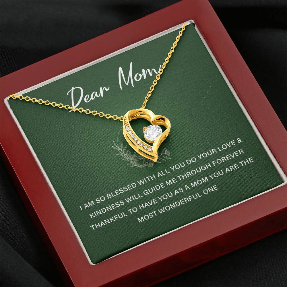 Dear Mom Blessed To Have You Necklace Love You Mom Necklace Best Mom Ever Necklace Eternal Bond With Mom Necklace Meaning Thoughtful Gift For Mindful Gift For Mom Necklace For Family Bond Dear Mom Necklace Gift