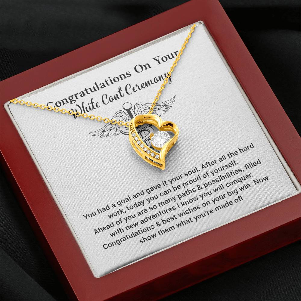 Congratulations On Your White Coat Ceremony Congratulations Necklace Inspirational Jewelry Gift Meaningful Gift For Graduates New Adventures Necklace Motivational Jewelry Personal Growth Jewelry Best Wishes Necklace