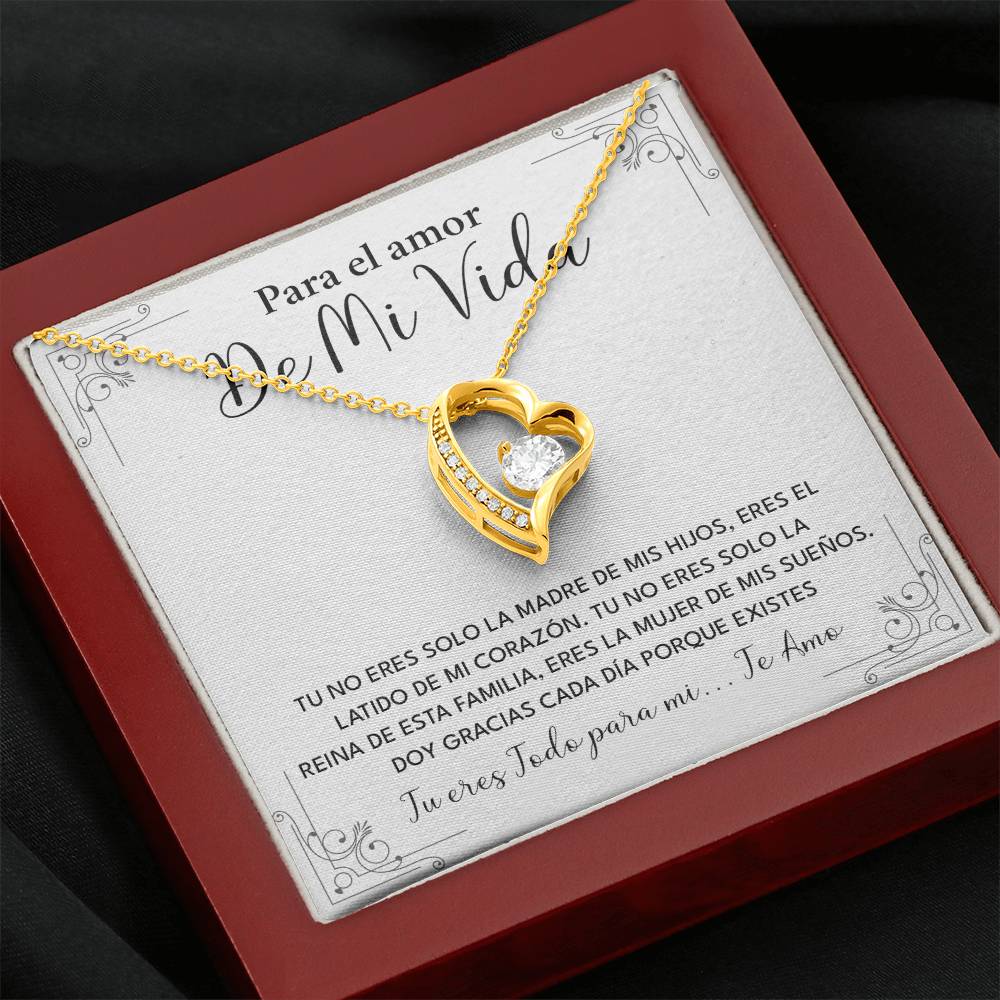 Collar Para El Amor De Mi Vida Madre De Mis Hijos Regalo Romántico Para Esposa Collar Con Frase De Amor Regalo Especial Para Mi Reina Joyería Romántica Para Esposa Regalo De Amor Infinito Regalo De Aniversario Para Mi Esposa Collar De Amor Para Mi Pareja