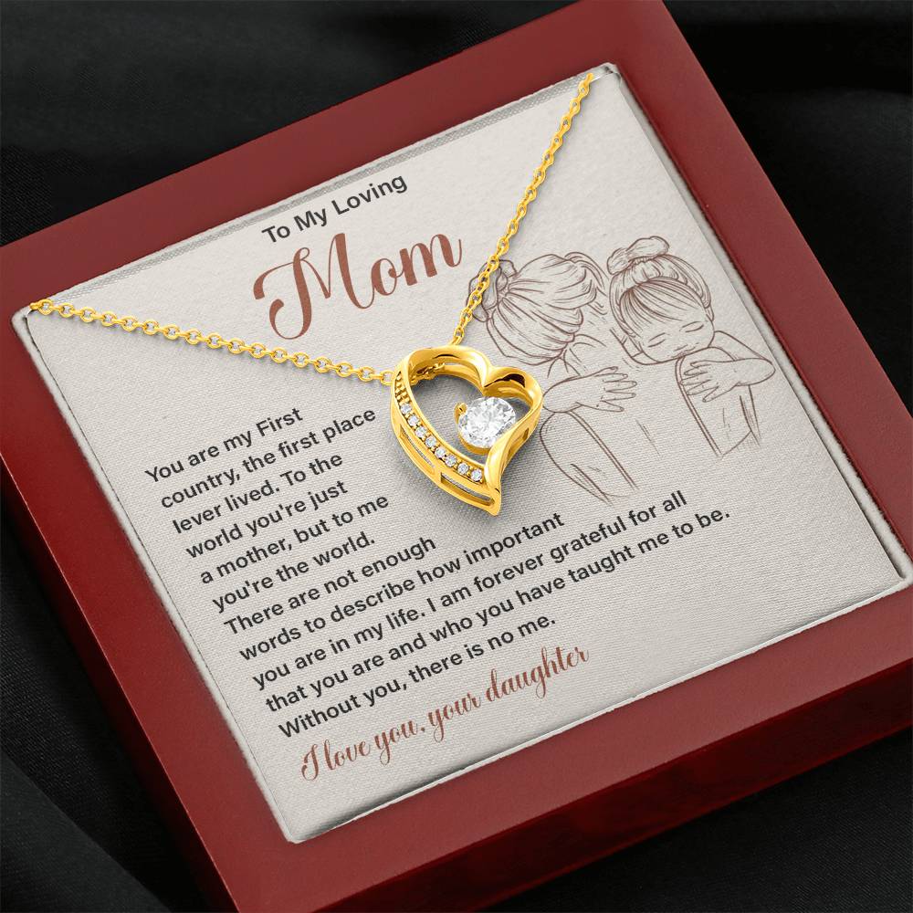 Gift for Loving Mom from Daughter with Message Card