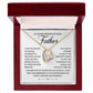 Loss of Father Memorial Necklace with Gift Box