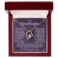 Granddaughter Necklace Gift With Inspiring Card