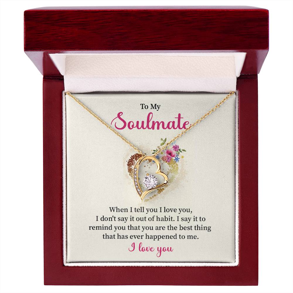 Soulmate Necklace for Her – I Love You Gift Box
