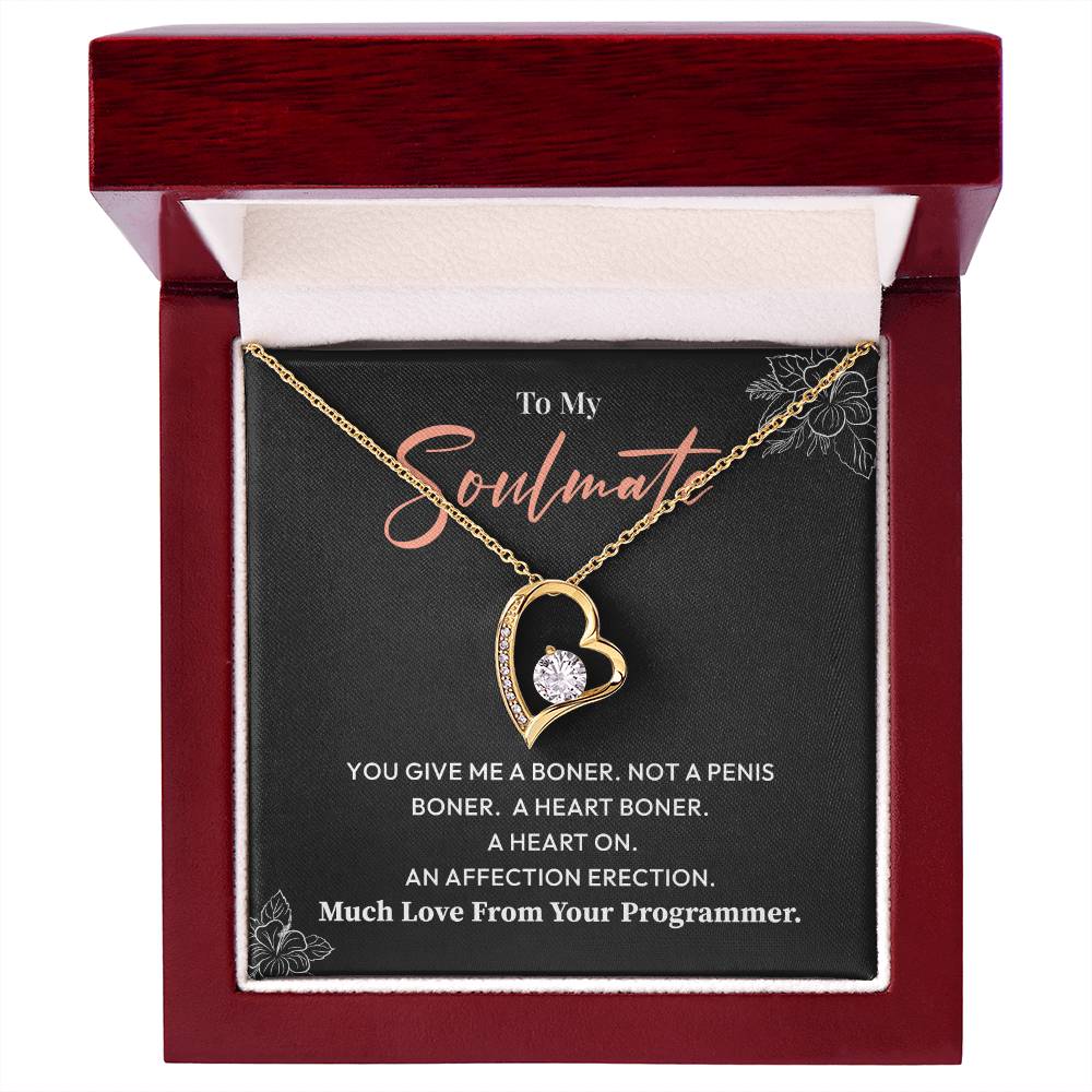 Funny Programmer Gift for Soulmate Necklace Box