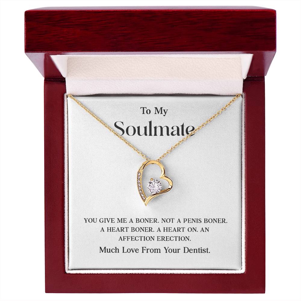 Soulmate Necklace Gift from Dentist – Funny Card