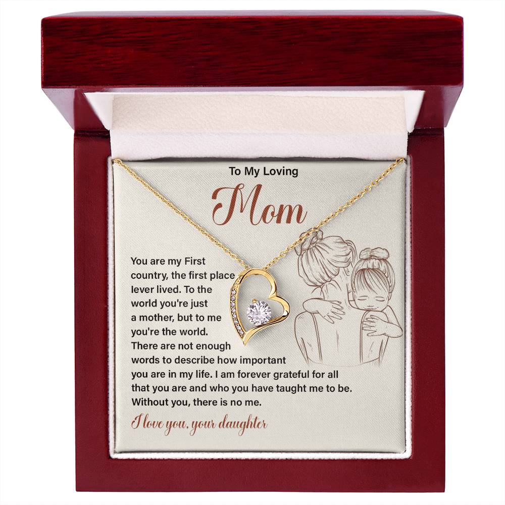 Gift for Loving Mom from Daughter with Message Card
