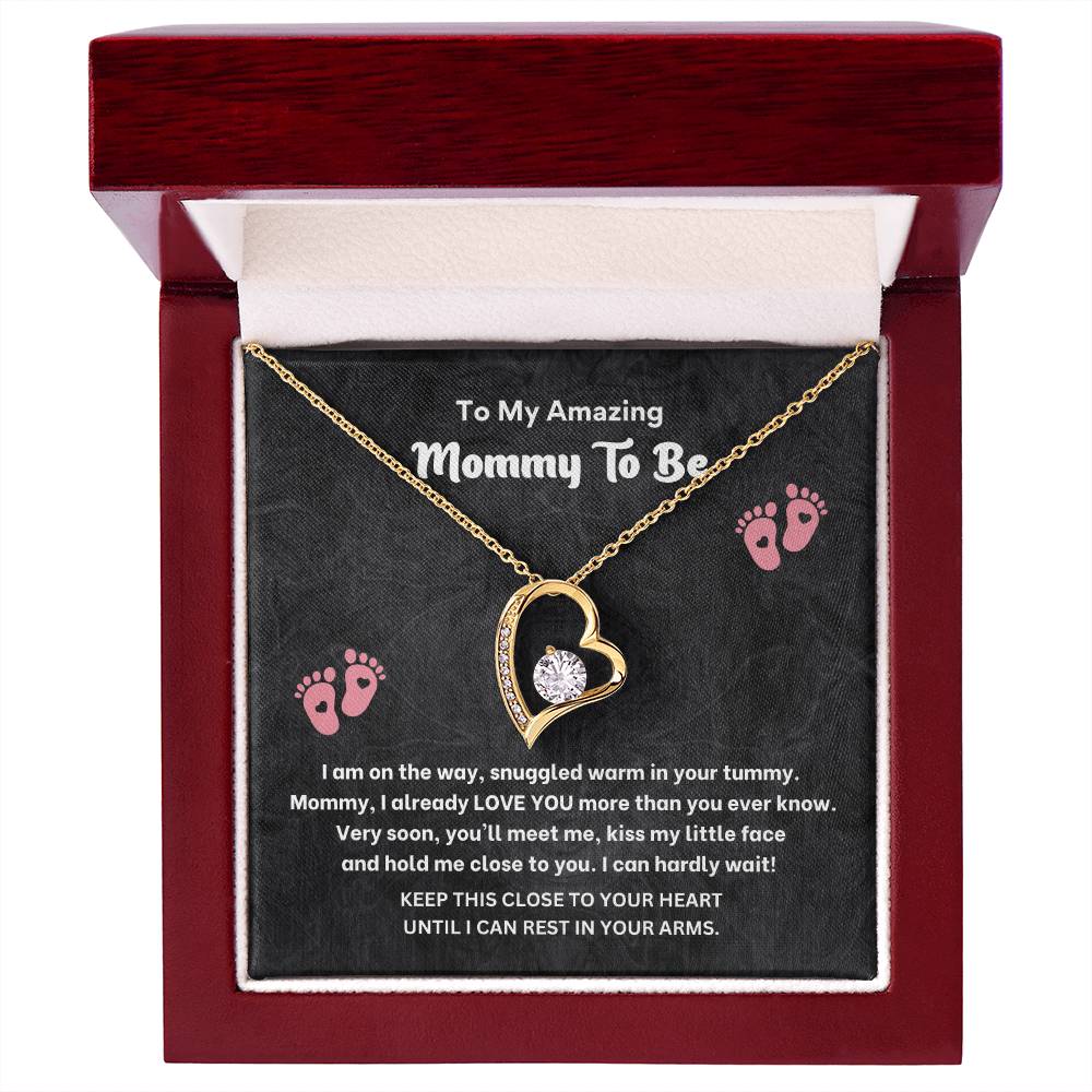 Mommy to Be Necklace Gift – Pregnancy Gift Box Jewelry