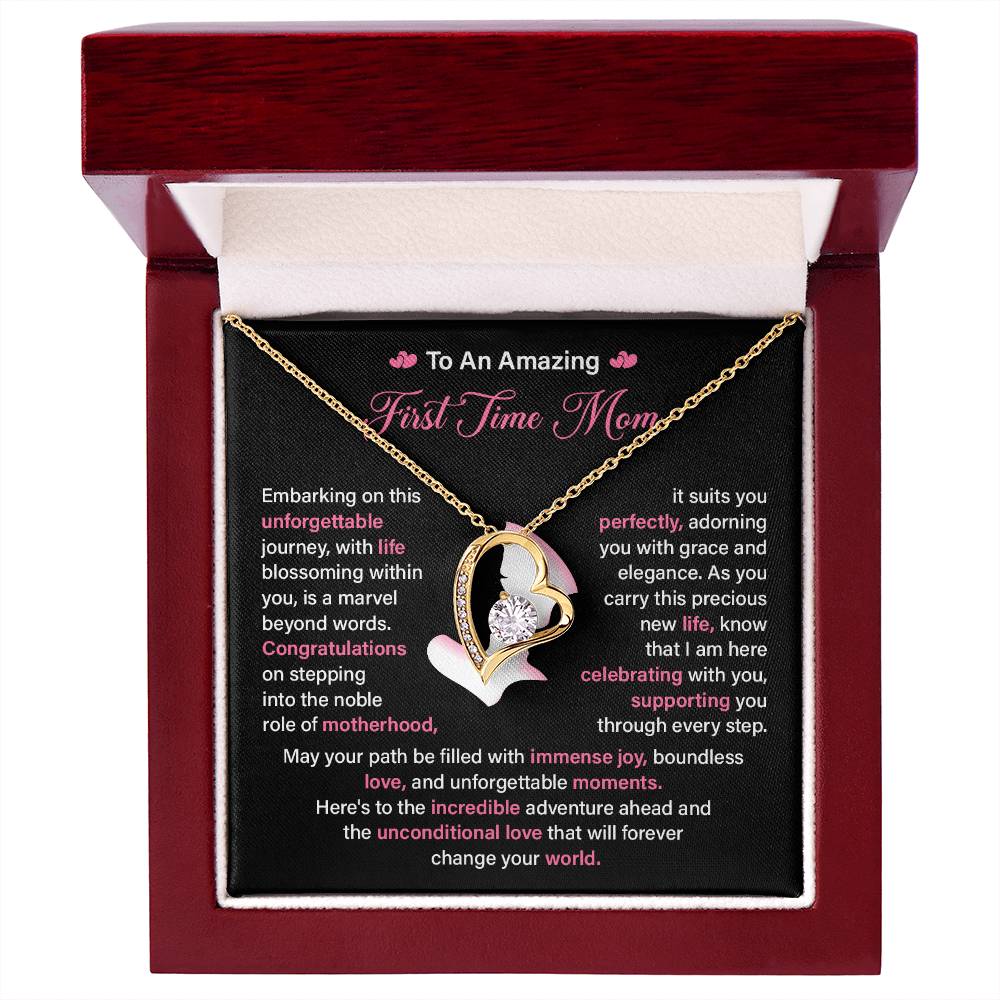 First Time Mom Necklace Gift for Pregnancy