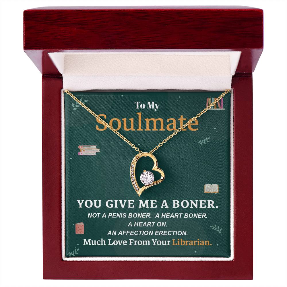 Funny Librarian Necklace Gift for Soulmate