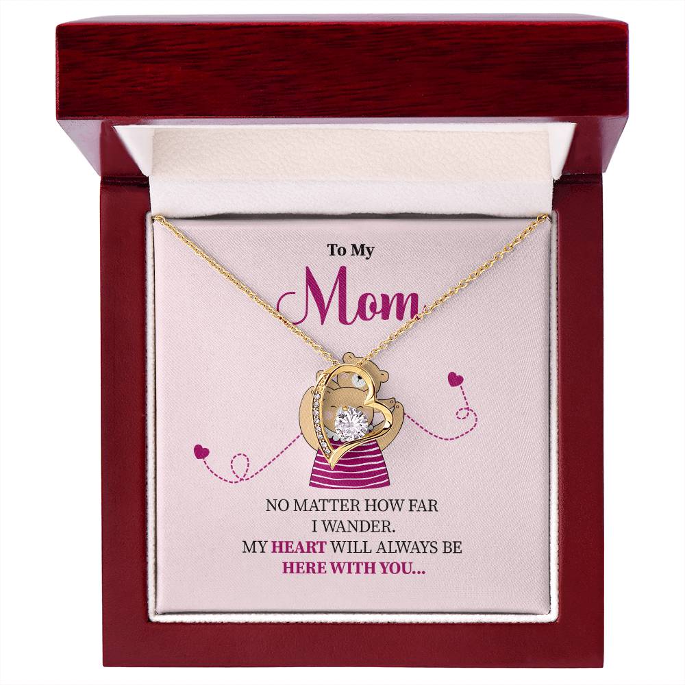 Mom Necklace Gift for Her – With Sweet Message Card