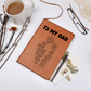 To My Dad Journal from Daughter – Leather Notebook with Heartfelt Engraved Message Gift For Dad