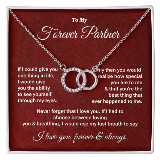 Forever Partner Gift – Interlocking Circles Necklace