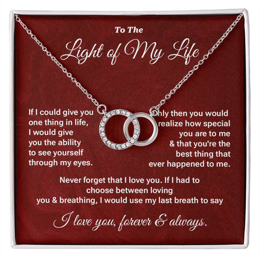 Light of My Life Necklace Gift – Message Card Box