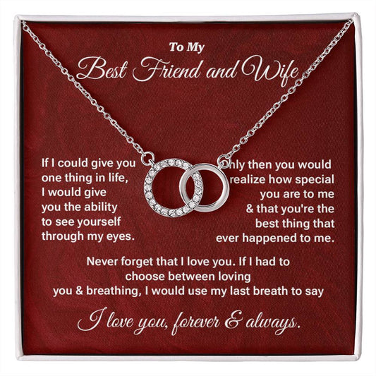 Wife Necklace Gift from Husband – Message Card Box