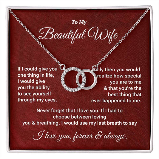 Beautiful Wife Necklace Gift from Husband – Gift Box