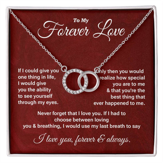 Forever Love Necklace Gift – Romantic Message Card