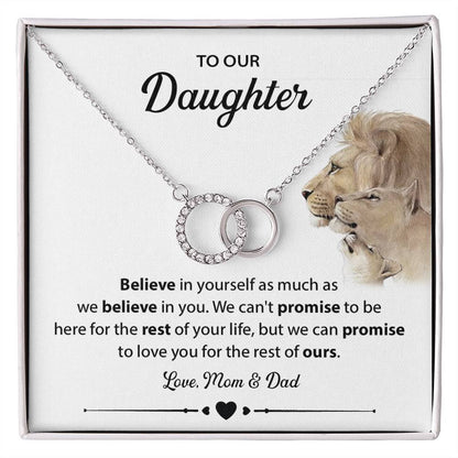 Daughter Necklace from Parents – Lion Family Card Gift