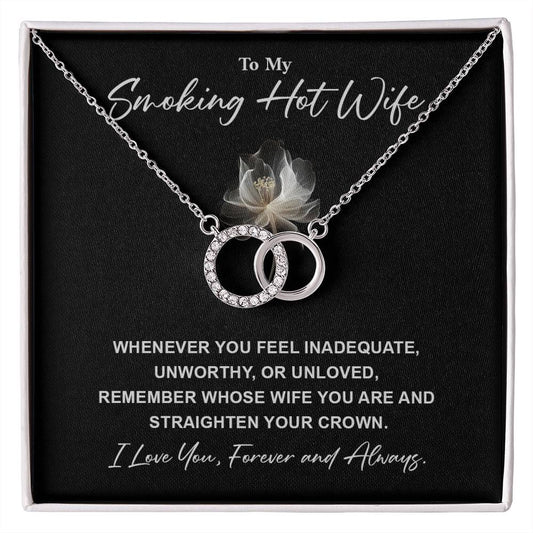 Smoking Hot Wife Necklace Gift – Romantic Message Card