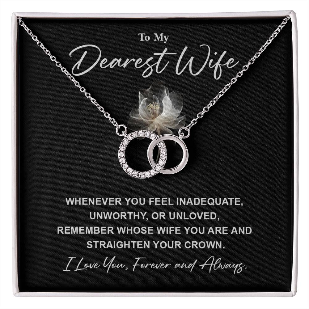 Dearest Wife Necklace Gift – Romantic Card Included