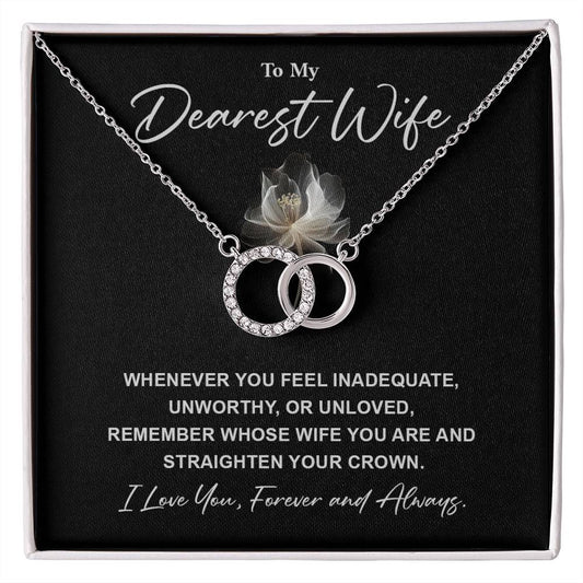 Dearest Wife Necklace Gift – Romantic Card Included