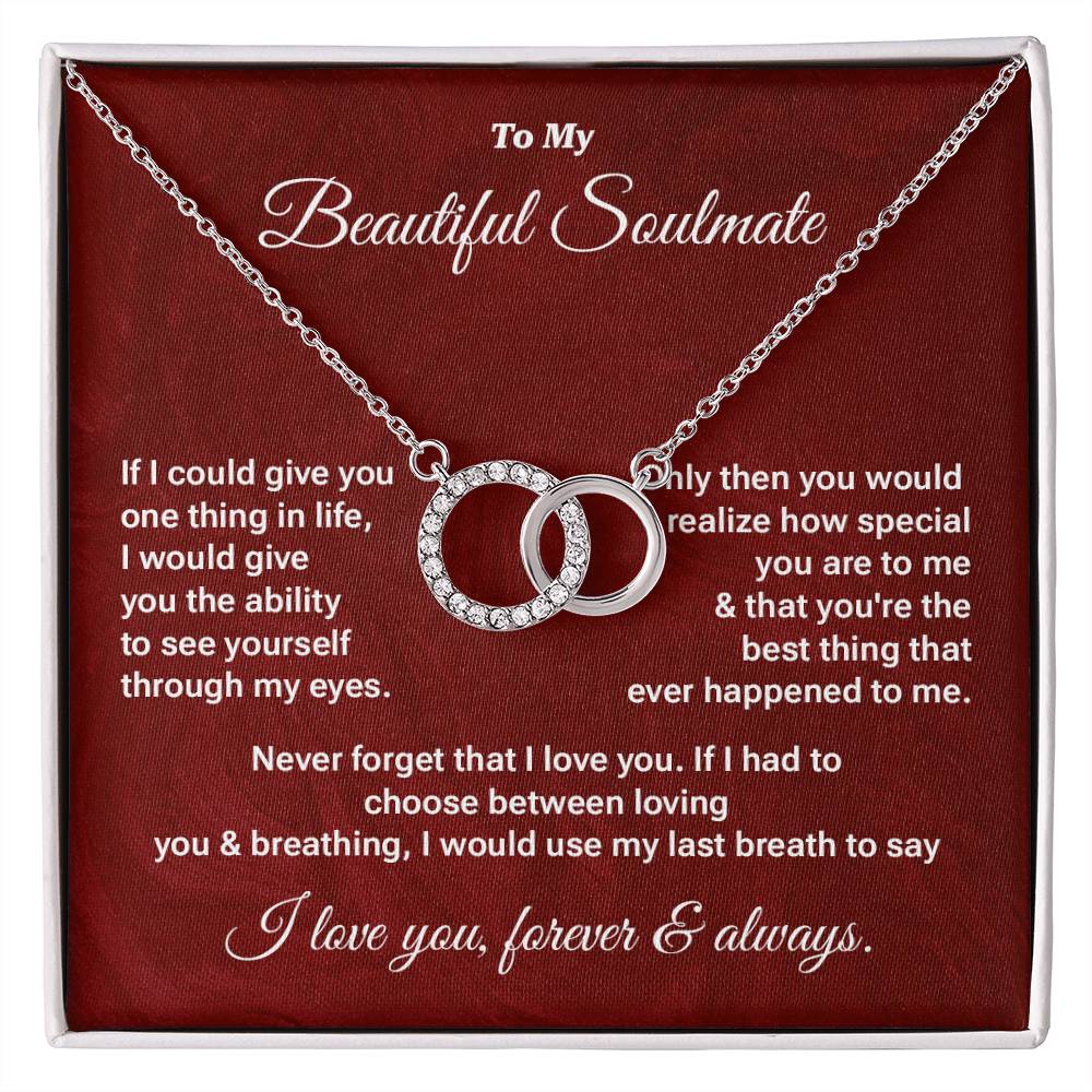 Beautiful Soulmate Necklace Gift – Message Card Box