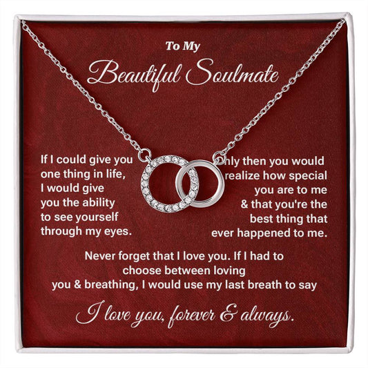 Beautiful Soulmate Necklace Gift – Message Card Box