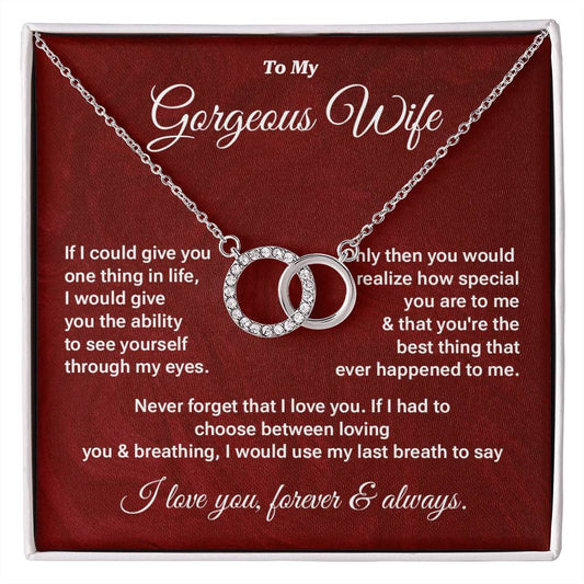 Gorgeous Wife Necklace Gift – Message Card Box