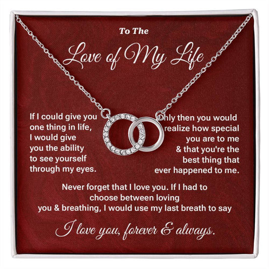Love of My Life Necklace Gift – Message Card Box