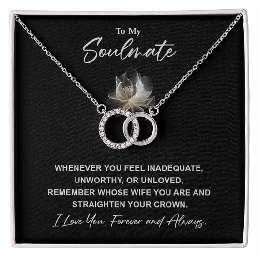 Soulmate Necklace for Wife – Crown Reminder Card Box