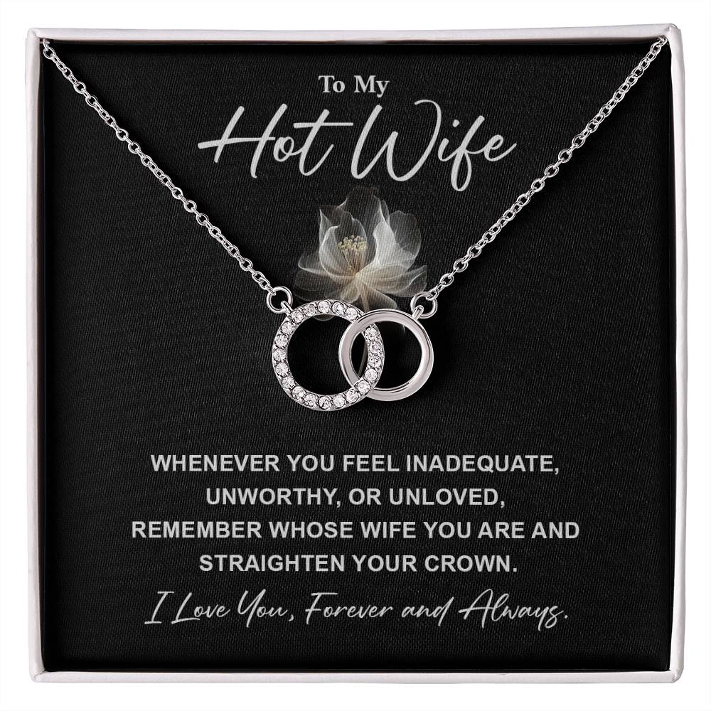 Hot Wife Necklace Gift – Romantic Message Card Box
