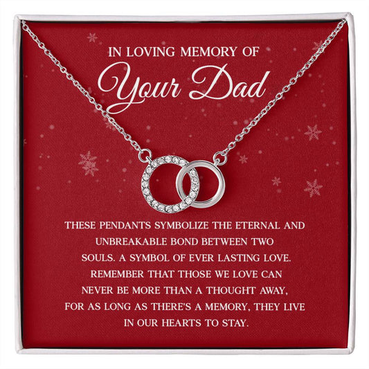 Memorial Necklace for Daughter – Tribute to Dad Gift