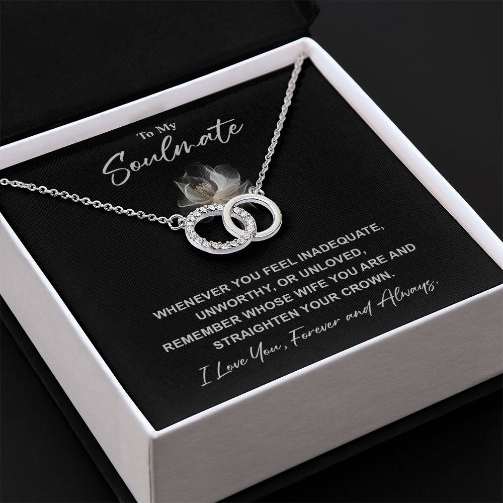 Soulmate Necklace for Wife – Crown Reminder Card Box