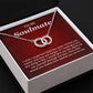 Soulmate Necklace Gift for Her With Red Message Card