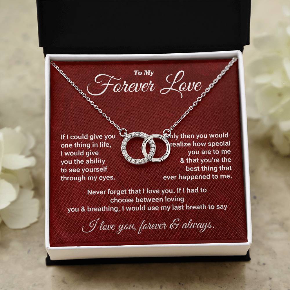 Forever Love Necklace Gift – Romantic Message Card