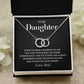 Daughter Necklace from Dad Empowerment Message Gift Box