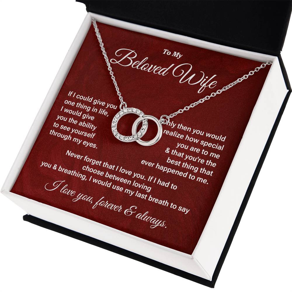 Beloved Wife Necklace Gift – Message Card Included