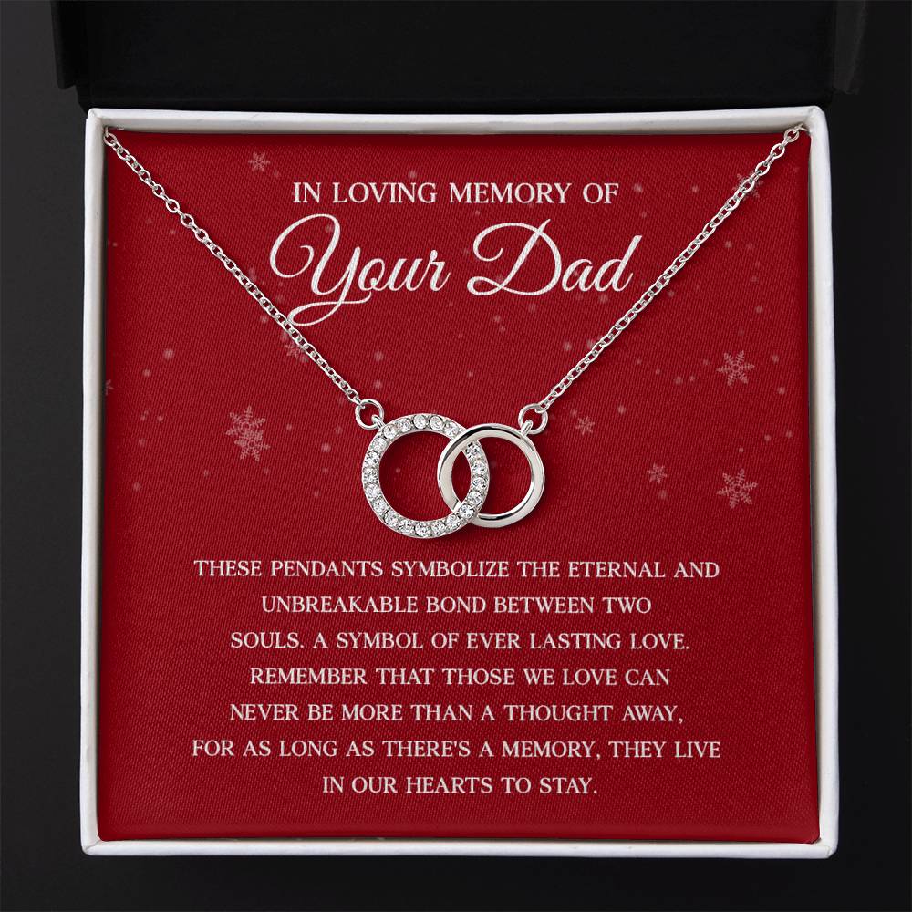 Memorial Necklace for Daughter – Tribute to Dad Gift