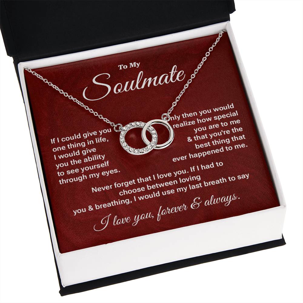 Soulmate Gift for Her – Interlocking Circles Necklace Box