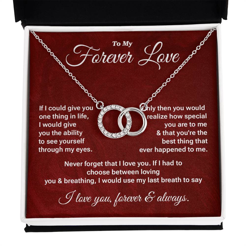 Forever Love Necklace Gift – Romantic Message Card