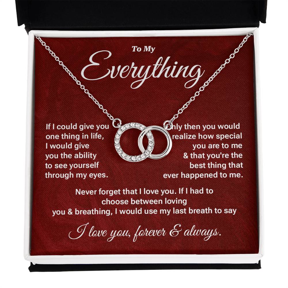 To My Everything Necklace Gift – Message Card Box