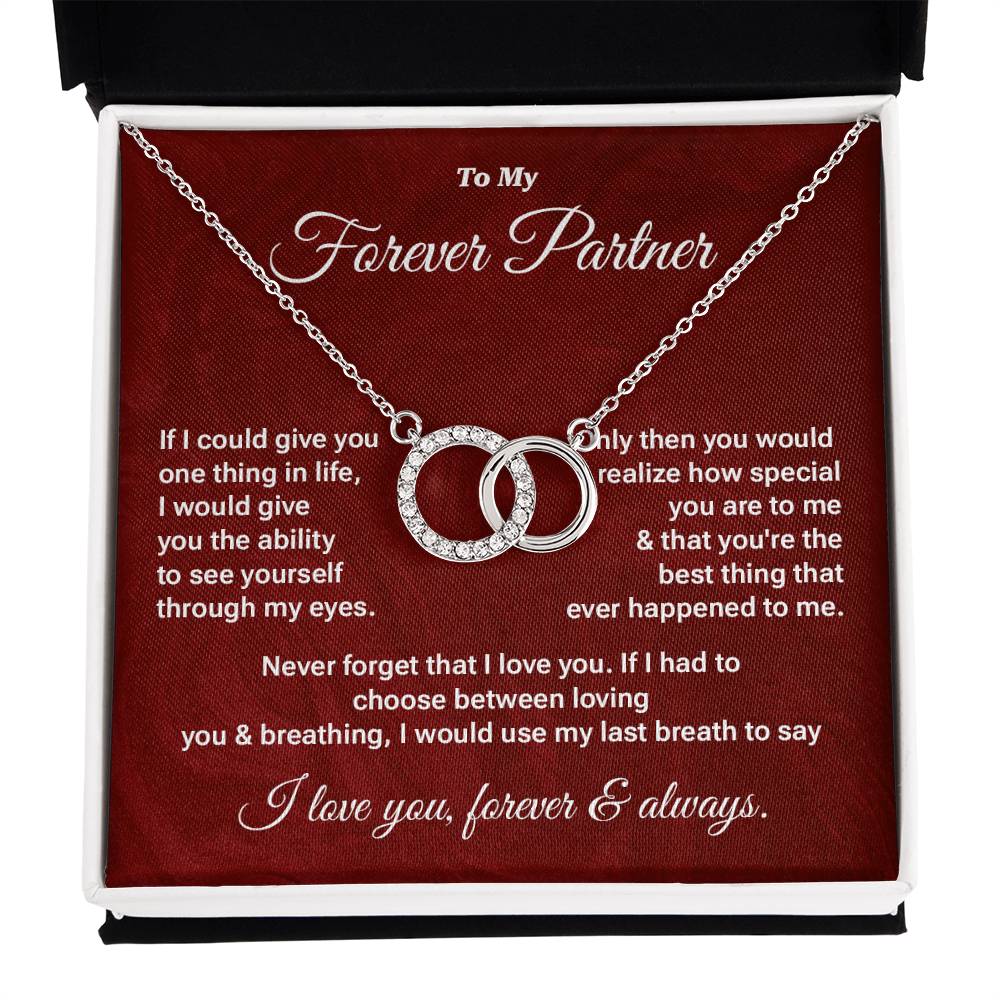 Forever Partner Gift – Interlocking Circles Necklace