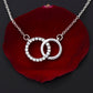 Soulmate Necklace Gift for Her With Red Message Card