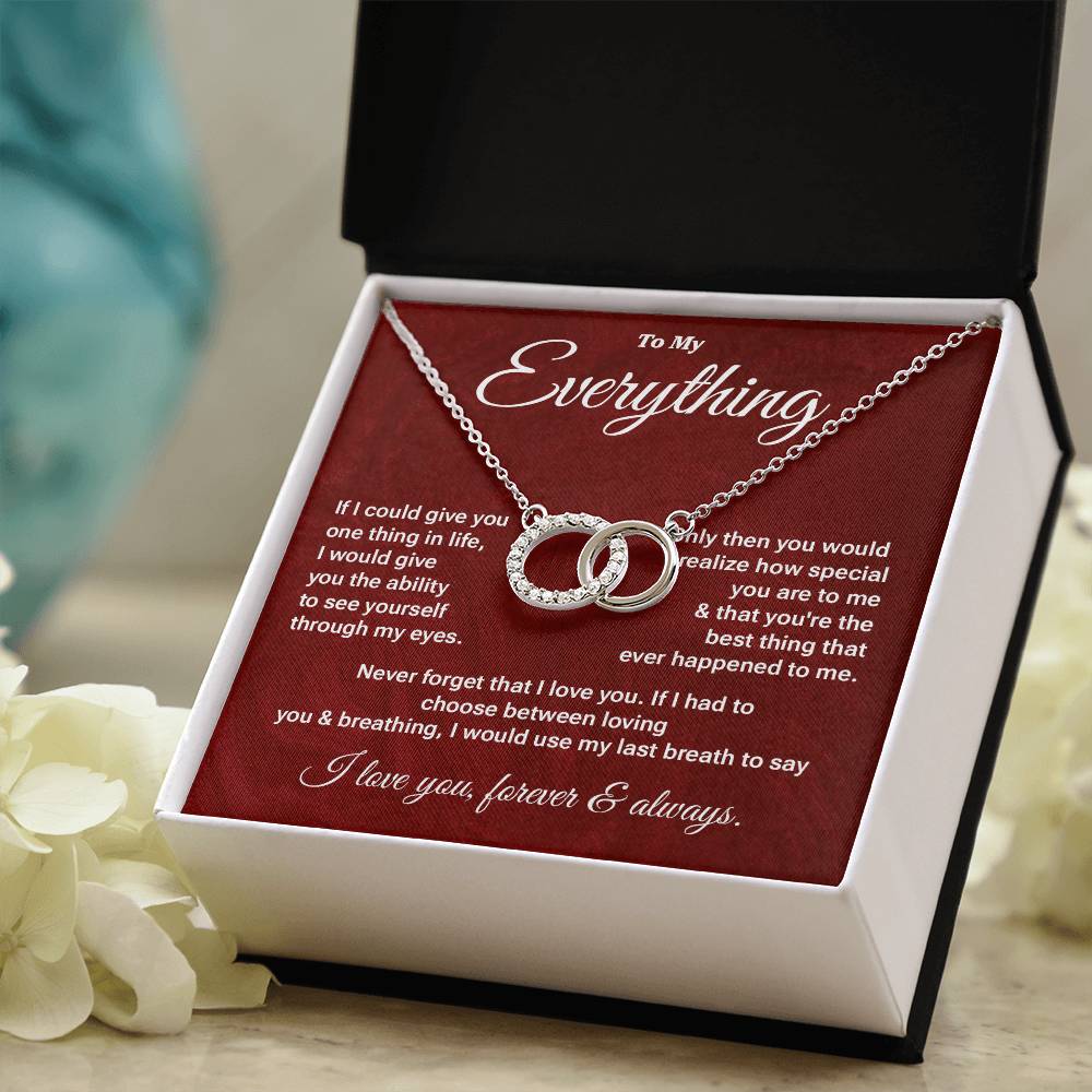 To My Everything Necklace Gift – Message Card Box