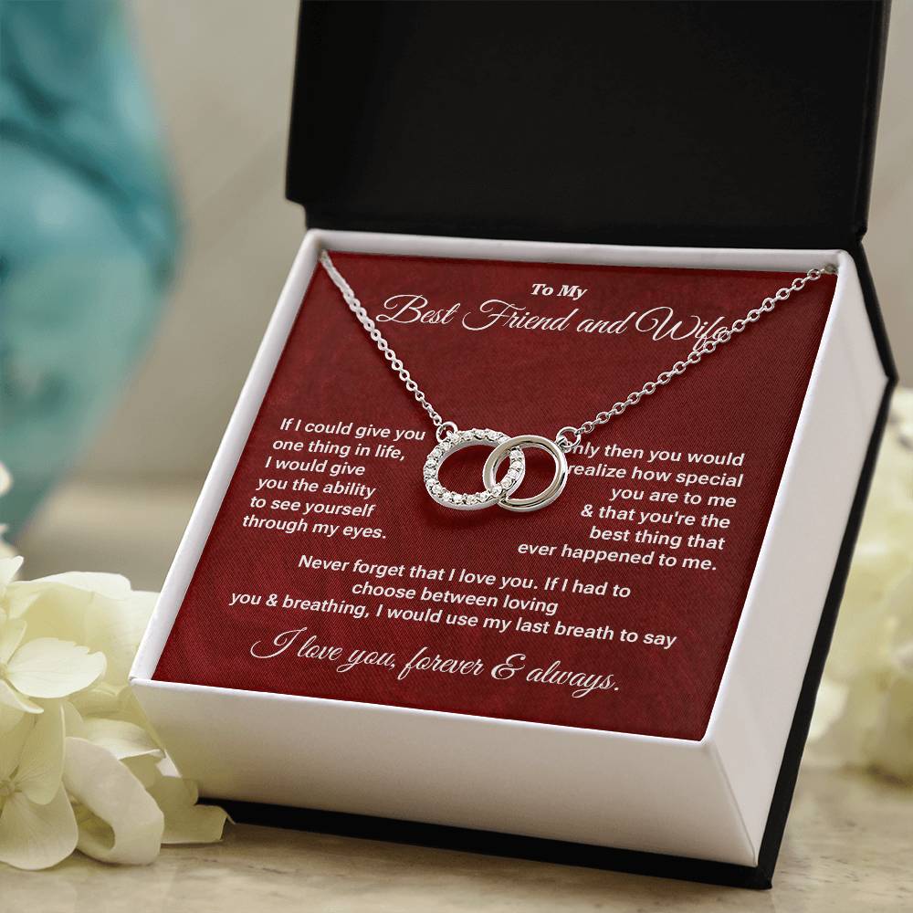 Wife Necklace Gift from Husband – Message Card Box