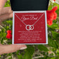 Memorial Necklace for Daughter – Tribute to Dad Gift