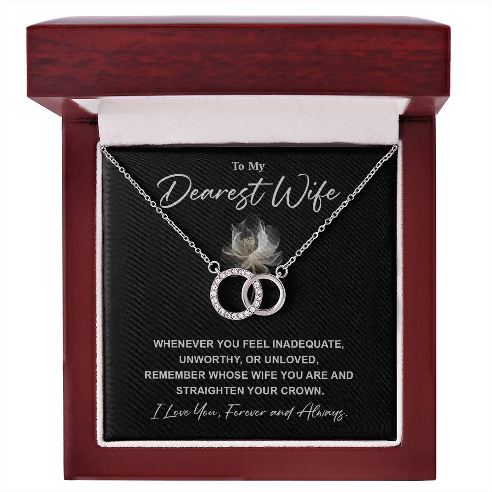 Dearest Wife Necklace Gift – Romantic Card Included