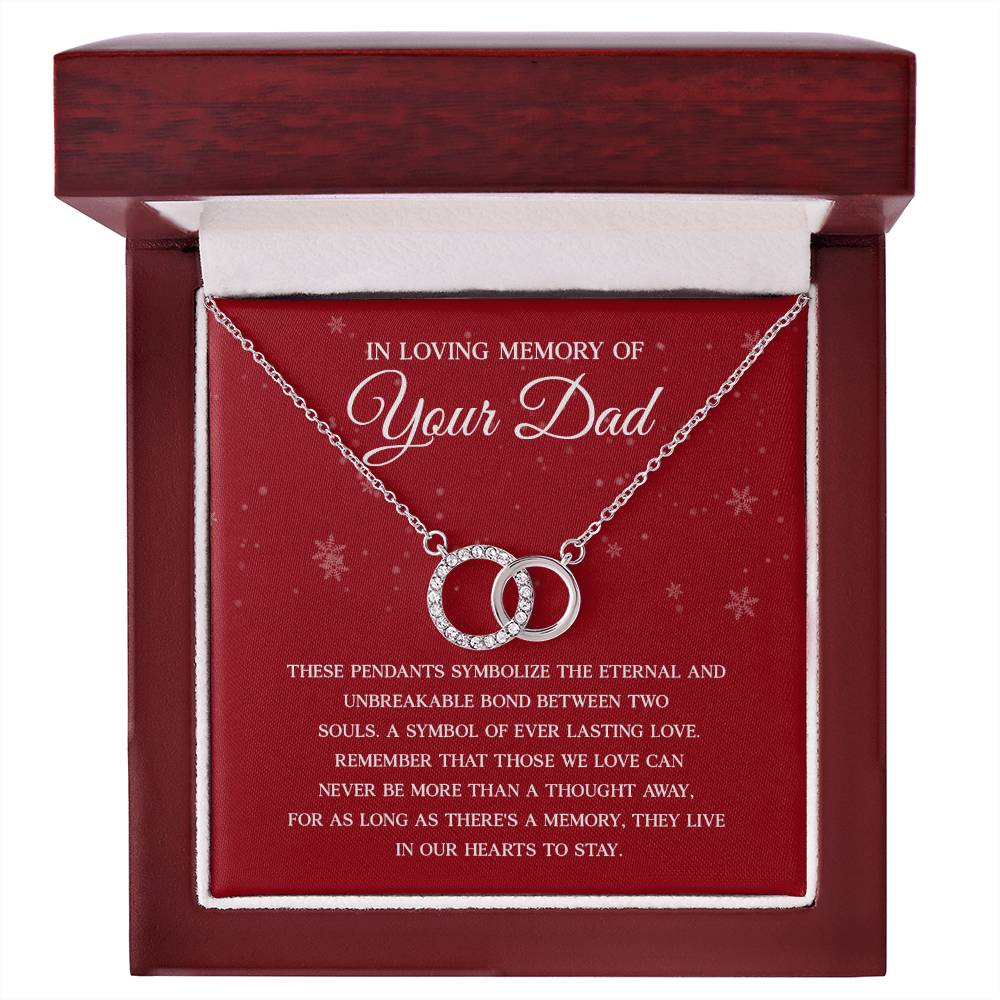 Memorial Necklace for Daughter – Tribute to Dad Gift