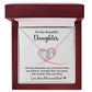 To Our Daughter Necklace Gift with Love Card