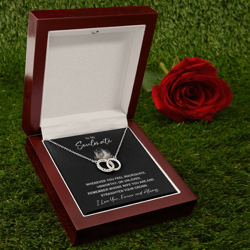 Soulmate Necklace for Wife – Crown Reminder Card Box