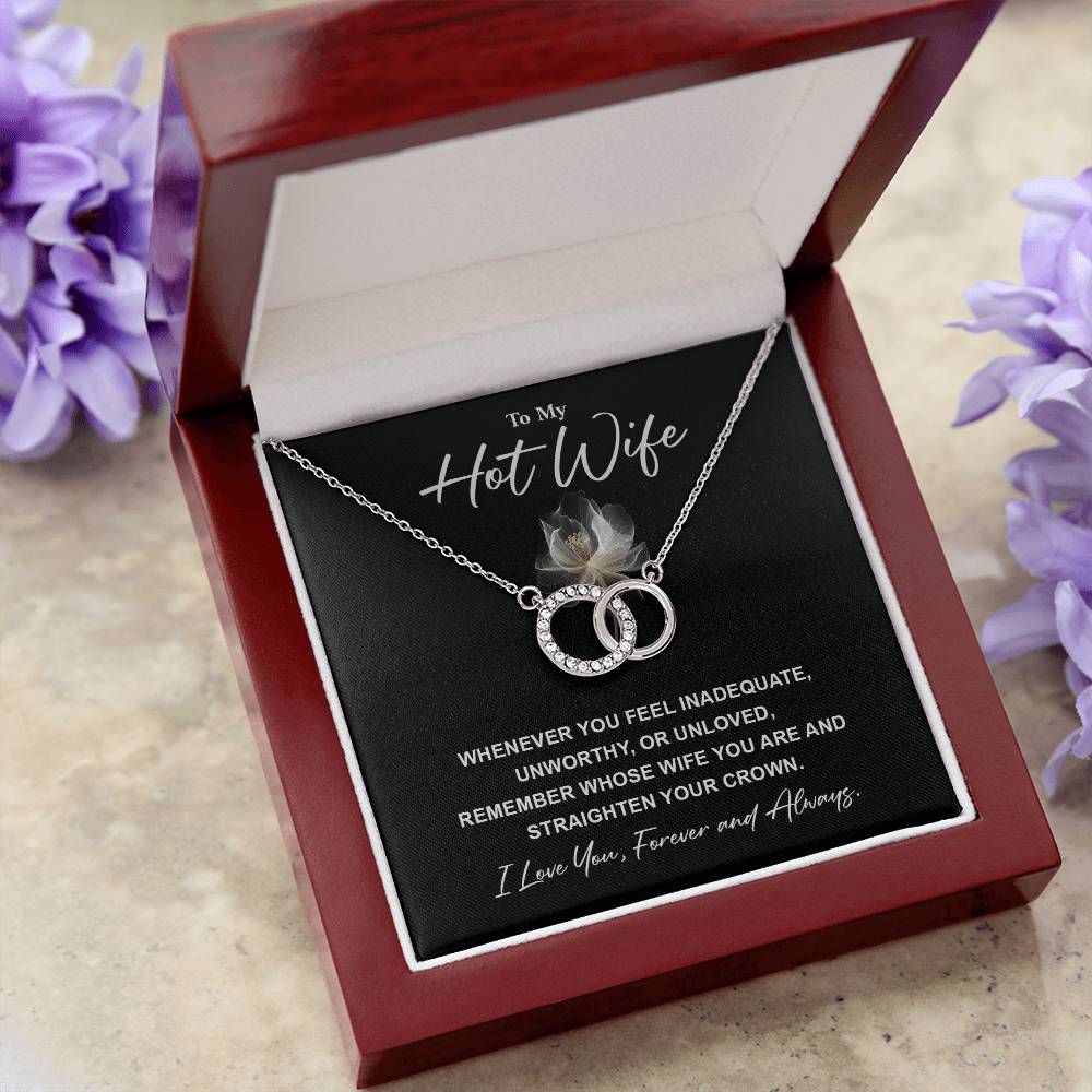 Hot Wife Necklace Gift – Romantic Message Card Box